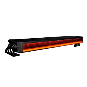 Bara LED Firefly Combo 51,5 cm, 153 W, 10670 lm, rază 496 m, LED alb și chihlimbar, fascicul Combo, carcasă aluminiu negru, lentilă clară, suport lateral oțel inoxidabil și suport glisant aluminiu, rezistent la apă și praf (IP68), Strands
