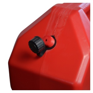 Canistră din plastic cu supapă de aerisire și furtun flexibil de turnare inclus, roșu, 15L, 37 x 15 x 40 cm, Emd4x4