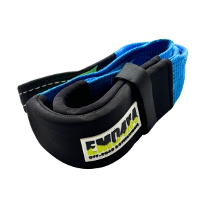 Car recovery strap 12t (12000kg) 1.5m x 75mm Blue Emd4X4