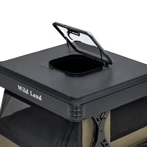 Cort de acoperis auto 2-3 persoane, cu două niveluri, compatibil cu autovehicule tip pick-up, acționare automată, Wingman Wild Land