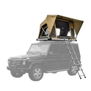 Cortul de acoperiș montat pe o siluetă de Mercedes-Benz G-Class.