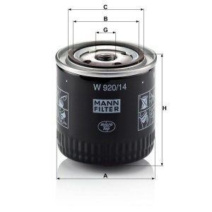 Filtru ulei Nissan Patrol 160, 260, Y60 (1980-1998), Terrano (1987-1993) 4.2 TB42E, 2.8 L28, 2.4 Z24i Mann Filter - Img 3