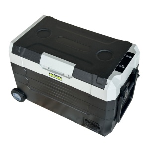 Frigider auto portabil RESIGILAT cu roti 35.5 L, cu compresor, alimentare 12V/24V/220V, Bluetooth, control digital, -20°C +20°C EMD4x4