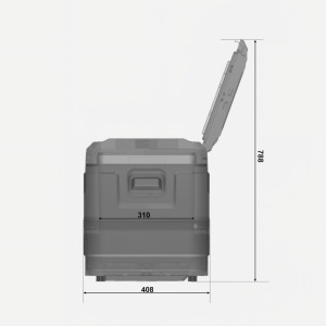 Frigider si congelator auto portabil 42.4 L, cu compresor, alimentare 12V/24V/220V, Bluetooth, control digital, -20°C +20°C EMD4x4 - Img 10