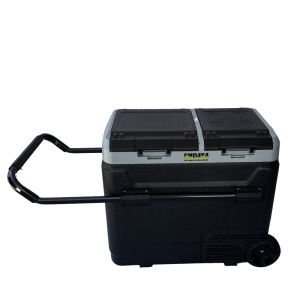 Frigider si congelator auto portabil cu roți 60 L, cu compresor, alimentare 12V/24V/220V, Bluetooth, control digital, -20°C +20°C, EMD4X4