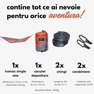 Hamac portabil din nylon