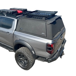 Hardtop Ford Ranger, Wildtrack, Raptor, pentru modelele Double Cab 2023+, finisaj negru antizgârieturi, AQMCAB T80