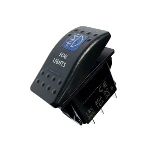 Întrerupător tip Carling pornit/oprit universal 12V/24V pentru proiectoare de ceață, iluminare LED albastră, ORE4x4 - Img 3