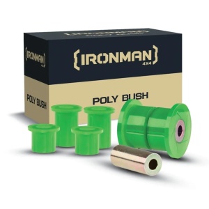 Kit complet bucși poliuretan gresabile pentru 2 arcuri spate Mitsubishi L200 (2015+) și Fiat Fullback, Ironman4x4