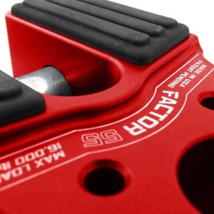 Ochet de troliu FlatLink universal cu pin din titan și protecție cauciuc, roșu, Factor 55 - Img 2