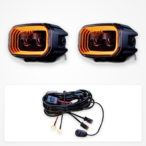 Pachet proiectoare LED Strands: 2 proiectoare FOR9T 31W 1400 lm și cablaj pentru 2 proiectoare