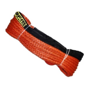 Plasmă (Cablu) Sintetică troliu 12mm X 28m, 10.5t (10500 kg), cu cârlig, roșu OFM4x4