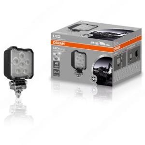 Proiectorul LED OSRAM VX100-WD alături de ambalajul său original.