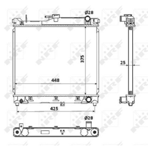 Radiator răcire motor Suzuki Jimny (1998-2018) 1.3 16V M13A/G13BB, 1.3 M13A NRF - Img 4