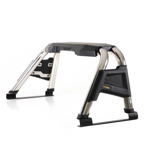 Rollbar Double Plus Chrome Toyota Hilux, Ford Ranger, Isuzu D-Max, Nissan Navara, Mercedes X-Class, Volkswagen Amarok, SSangYong Musso, Mitsubishi L200 AQM4WD PRB01 - Img 1