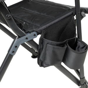 Scaun pliabil camping max. 150 kg, cu husă, culoare Negru-Gri, ARB Pinnacle