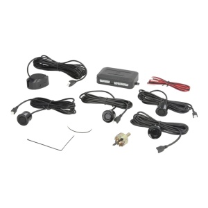 Senzori parcare spate, set 4 senzori negri, cu avertizare sonoră, M-Tech CP7B