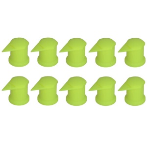 Set 10 capace piulițe roată cu indicator, 32 mm, galben neon, Mammooth