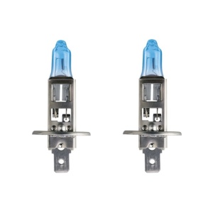 Set 2 becuri halogen H1 12V 55W White Vison Ultra Philips
