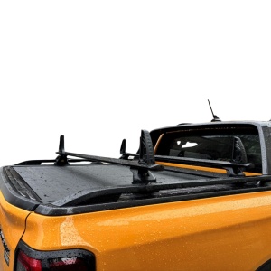 Set bare transversale compatibil cu închideri de benă cu șine T-Slot, 150 cm, gri, încărcare maximă 75 kg/bară S-Dizayn