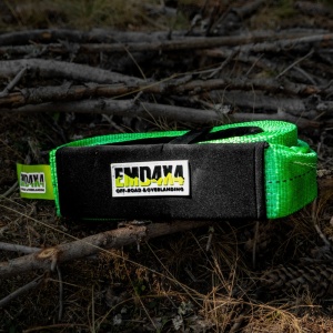 Șufă de copac pentru troliu 8t (8000kg) 3m x 50mm, cu husă de protecție, verde, EMD4X4 - Img 4