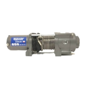 Troliul electric Husar Winch de 4500 lbs, variantă de culoare gri.