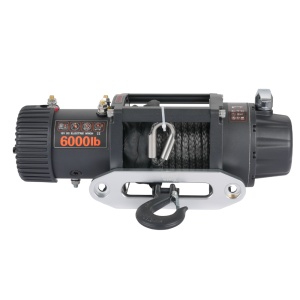 Troliu electric auto EMD Winch 6000lbs (2722kg), 12V, cablu sintetic, 15m, raport 173:1