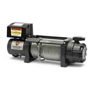 Troliu electric auto Macon Master 13000lbs (5897KG) 12V cablu de otel 26m Raport 216:1