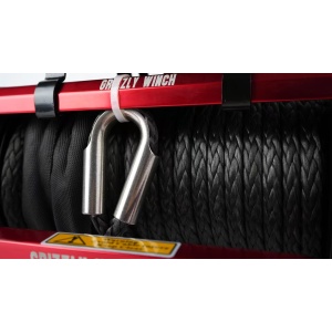 Troliu electric Grizzly auto Winch 9500lbs (4310kg) 12V Cablu Sintetic 25m Raport 150:1