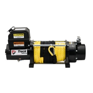 Troliu electric Macon Truck 14000lbs (6364KG) 12V cablu sintetic 26m Raport 196:1