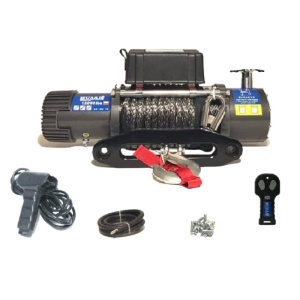 Troliu Husar Winch 12000 lbs (5443 kg) 12V Cablu Sintetic 25m Raport 265:1