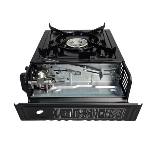 Aragaz portabil negru cu cartuș butan, aprindere piezo, 2.5 kW Perfect Home - Img 6
