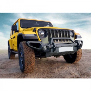 Bara față Jeep Wrangler JL (2018+), Gladiator JT (2020+) oțel cu placă troliu si bullbar OFD