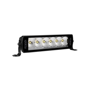 Bara LED Siberia Next Level 28,6 cm, 120W, 9200 lm, rază 78 m, 6000K, fascicul flood, lumină alb, roșu și amber, carcasă aluminiu negru, lentilă clar, suport inox și aluminiu, rezistent la apă și praf (IP67/IP69K), Strands