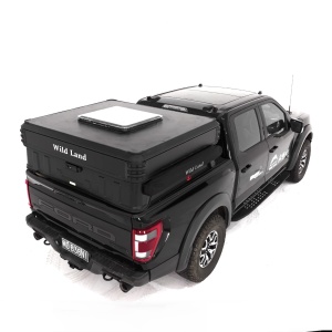 Cort de acoperis auto 2-3 persoane, cu două niveluri, compatibil cu autovehicule tip pick-up, acționare automată, Wingman Wild Land