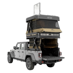 Cort de acoperis auto 3 persoane, 279 kg, cu două niveluri, compatibil cu autovehicule tip pick-up, acționare automată, Wingman X Wild Land