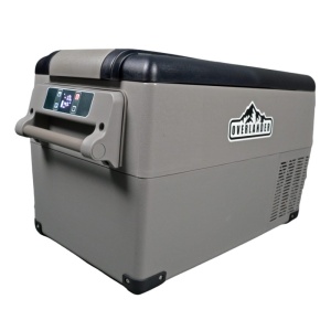 Frigider auto pentru camping 35 l, 12/24/220v, -20/+20°c, 50w, display led, bluetooth, carcasă gri, Overlander