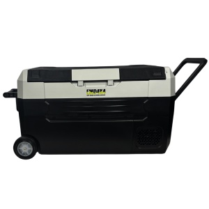 Frigider auto portabil cu roți 30.5 L, cu compresor, alimentare 12V/24V/220V, Bluetooth, control digital, -20°C +20°C, EMD4x4