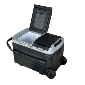 Frigider si congelator auto portabil cu roti 42.4 L, cu compresor, alimentare 12V/24V/220V, Bluetooth, control digital, -20°C +20°C EMD4x4 - Img 2