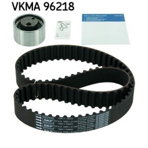 Componentele kitului de distribuție SKF VKMA 96218 cu instrucțiuni pentru Suzuki Jimny (1998-2018).
