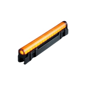 Lampă poziție laterală LED galben Freedom Dark Line, 3,5W / 3W, 12–24V, cablu 400 mm, policarbonat negru, lentilă închisă, 125x24,5x15,5 mm, rezistent la apă și praf (IP6K9K), Strands
