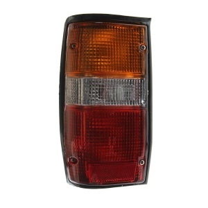 Lampă spate dreapta Mitsubishi L200 (1996-2007), cu dulii, semnalizare portocalie, dispersor fumuriu, Depo 214-1923R-AE2 - Img 3