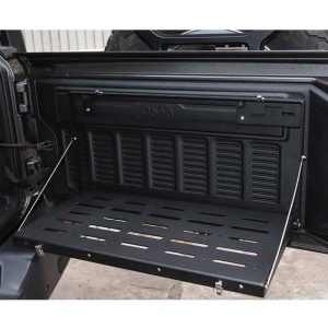 Masă pliabilă pentru hayon Jeep Wrangler JL / 4XE (2018-prezent) din aluminiu, negru, OFD - Off Road Fabrication - Img 3