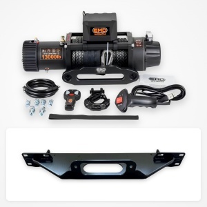 Pachet troliu Toyota Hilux (2021+): troliu electric EMD Winch 13000 lbs cablu sintetic și suport troliu dedicat