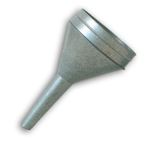 Pâlnie dreaptă gri, metal,