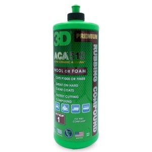 Pasta Polish Abrazivă, 3D ACA 510 Premium Rubbing Compound, Corecție Vopsea, 3.78 L, 3DProducts