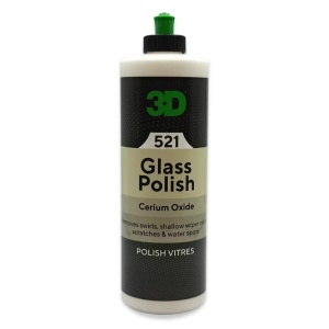 Pasta polish sticla auto, oxid de ceriu, eliminare zgârieturi, pete apă, holograme, 3DProducts