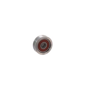 Rolă întinzătoare SKF VKM 66008, afișată într-un unghi lateral, cu rulmentul roșu, pentru Suzuki Jimny (1998-2018).