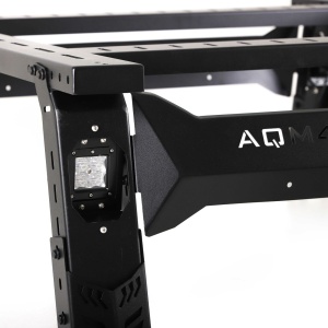 Rollbar Universal Pick-Up mountain top pentru corturi de acoperiș si accesorii overlanding, cu proiectoare incluse, negru, AQM4WD S75