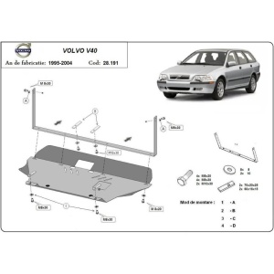 Scut auto metalic Volvo